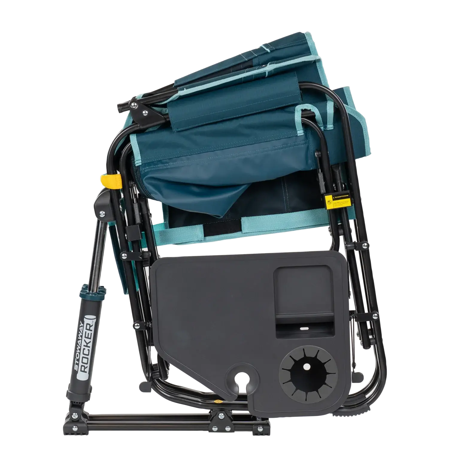 Ultra-Comfortable Stowaway Rocker with Side Table - Camp Rocker Chair for Fishing & Beach Trips Detail
