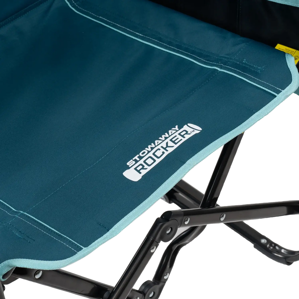 Ultra-Comfortable Stowaway Rocker with Side Table - Camp Rocker Chair for Fishing & Beach Trips Detail