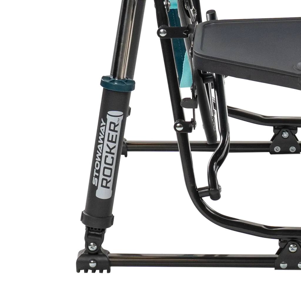 Ultra-Comfortable Stowaway Rocker with Side Table - Camp Rocker Chair for Fishing & Beach Trips Detail