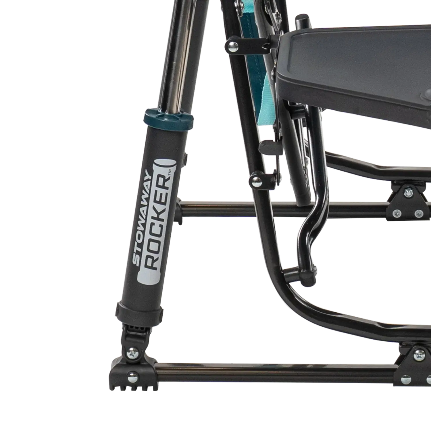 Ultra-Comfortable Stowaway Rocker with Side Table - Camp Rocker Chair for Fishing & Beach Trips Detail