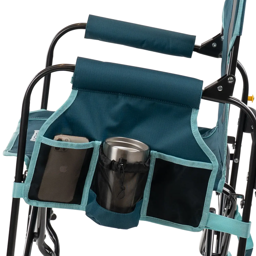 Ultra-Comfortable Stowaway Rocker with Side Table - Camp Rocker Chair for Fishing & Beach Trips Detail
