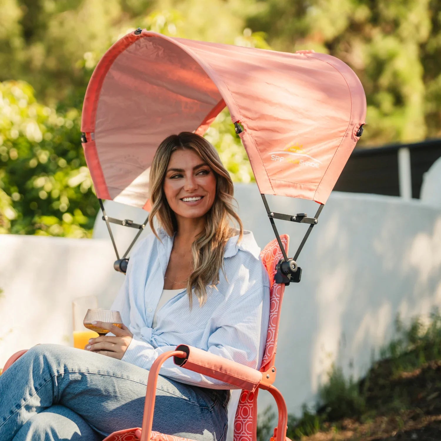 Heavy Duty SunShade Accessory - Coral - SunShade Canopy for Beach & Camping Detail