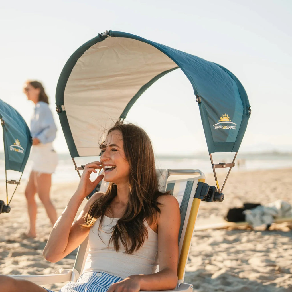 Premium All-Weather SunShade Accessory - Teal - Portable Beach Canopy with Adjustable Shade Angle Detail