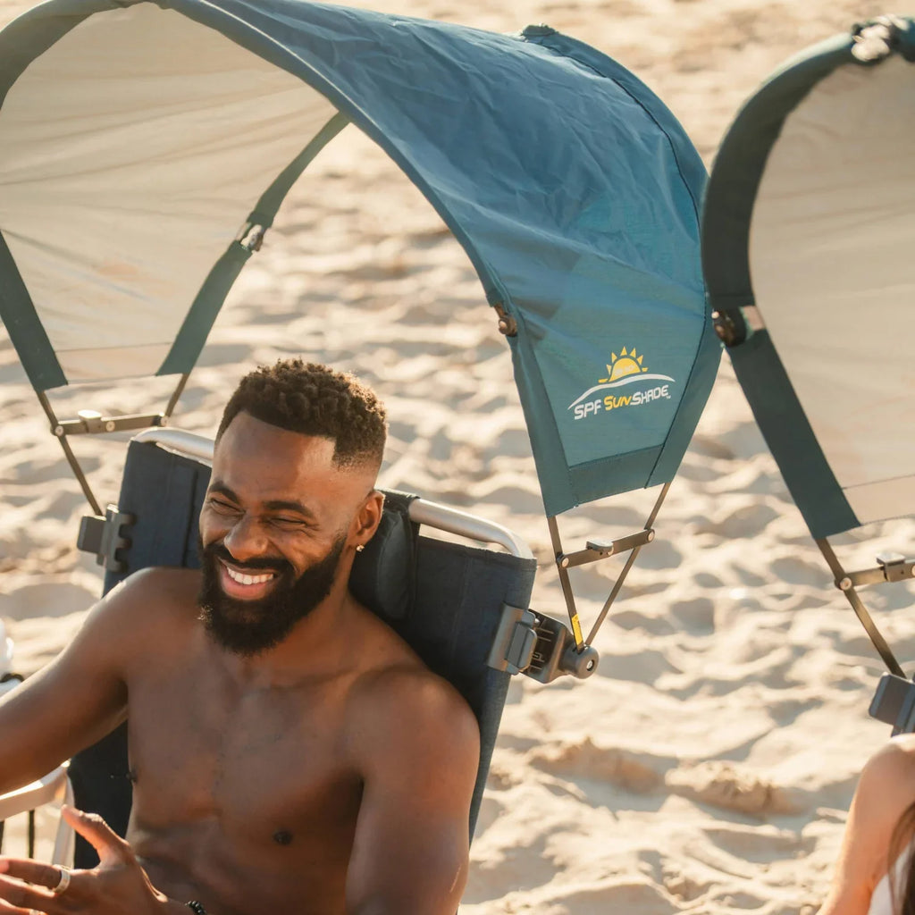 Premium All-Weather SunShade Accessory - Teal - Portable Beach Canopy with Adjustable Shade Angle Detail