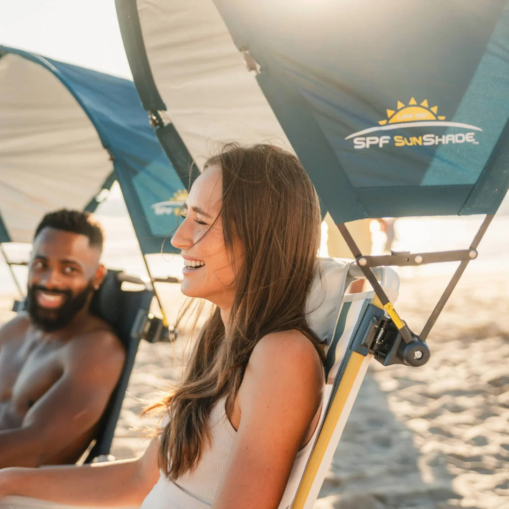 Premium All-Weather SunShade Accessory - Teal - Portable Beach Canopy with Adjustable Shade Angle Detail