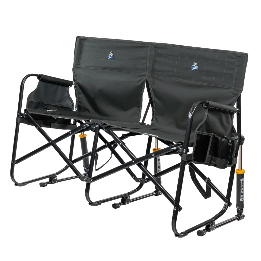 Ultra-Comfortable Tandem Rocker - Camp Rocker Chair for Fishing & Beach Trips Detail