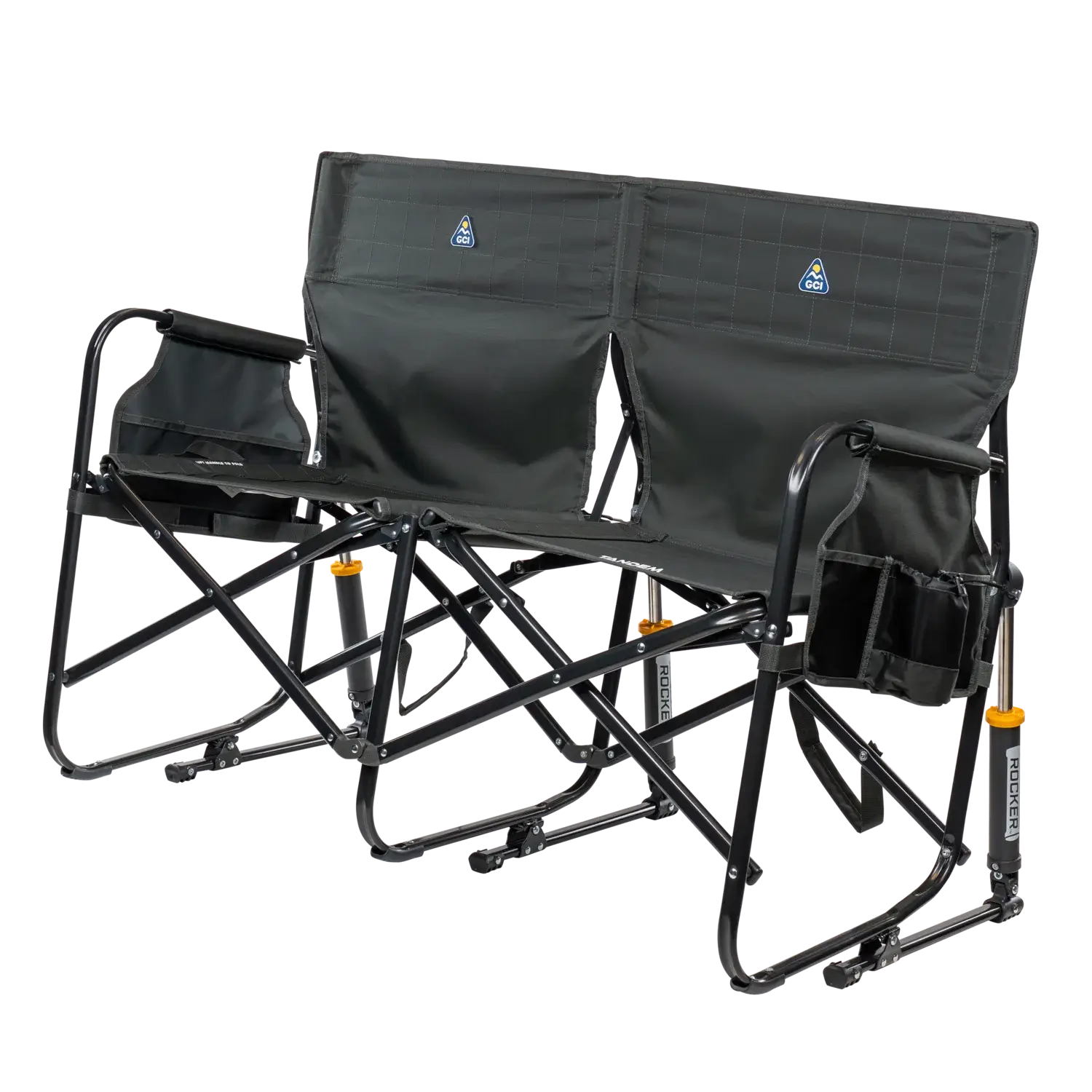 Ultra-Comfortable Tandem Rocker - Camp Rocker Chair for Fishing & Beach Trips Detail