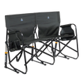 Ultra-Comfortable Tandem Rocker - Camp Rocker Chair for Fishing & Beach Trips - Dark Charcoal