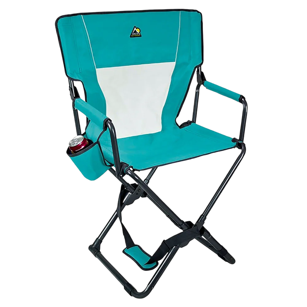 Ultra-Comfortable Xpress Director's Chair - Camp Rocker Chair for Fishing & Beach Trips - Saybrook Blue